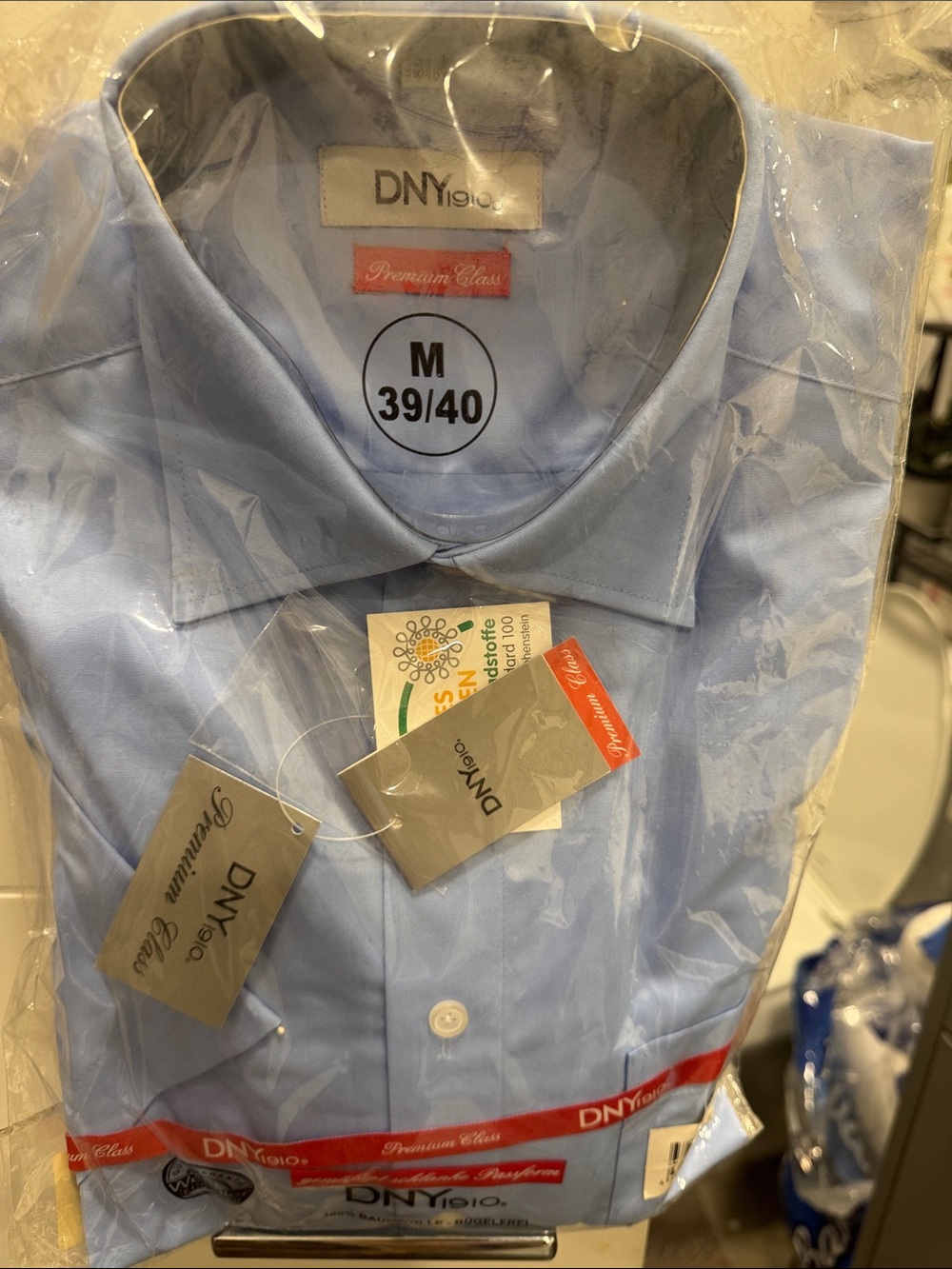 DNY Light Blue Men’s Dress Shirt